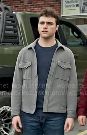 Jonathan's grey shirt jacket on Superman and Lois
