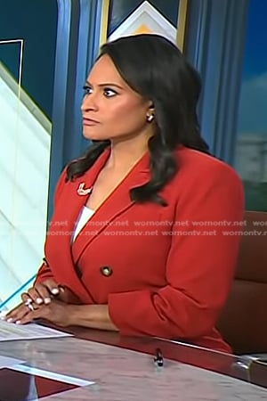 Kristen's red blazer on Today