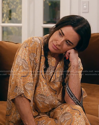 Kyle's Cheetah print pajamas on The Real Housewives of Beverly Hills
