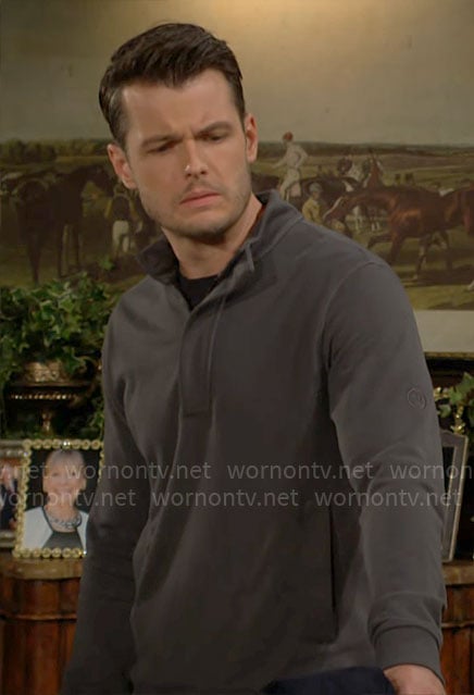 Kyle's quarter-zip pullover on The Young and the Restless