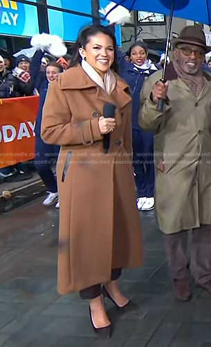 Laura's brown coat on Today