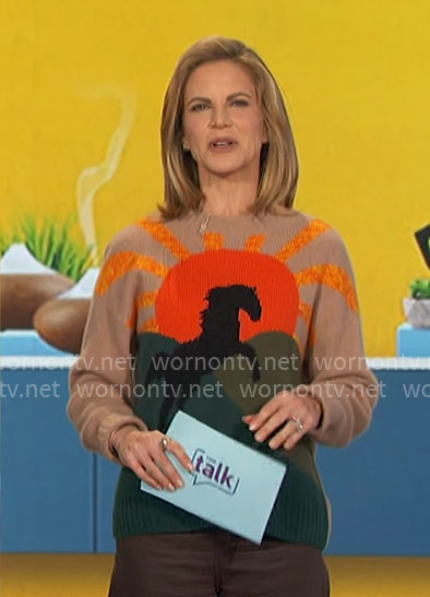 Natalie's horse sweater on The Talk