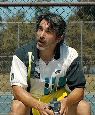 Nathan's printed polo shirt on Based on a True Story