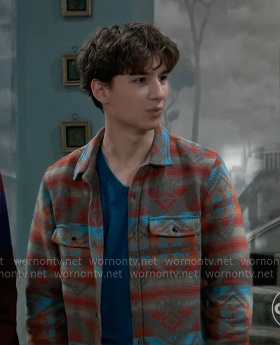 Rocco's printed shirt on General Hospital