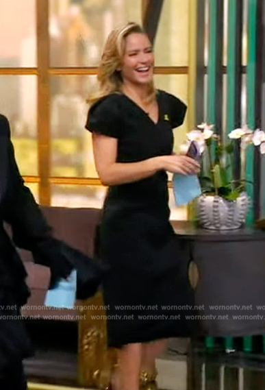 Sara's black velvet dress on The View
