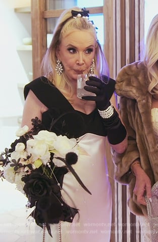 Shannon's colorblock gown on The Real Housewives of Orange County