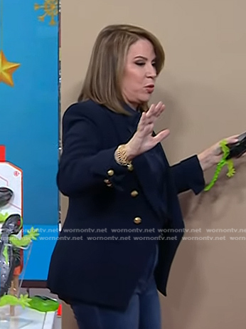 Stephanie Oppenheim's navy blazer on Today