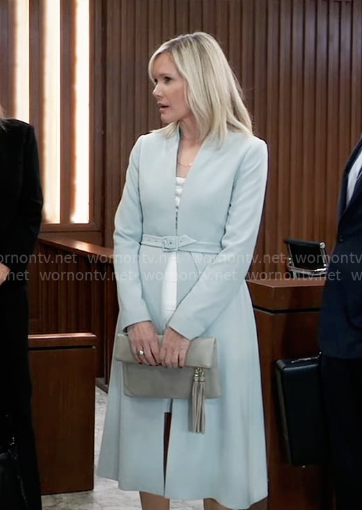 Ava's mint green coat on General Hospital