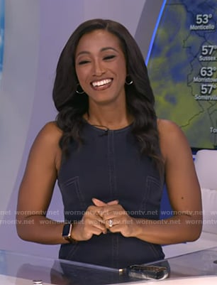 Brittany's sleeveless denim dress on Good Morning America