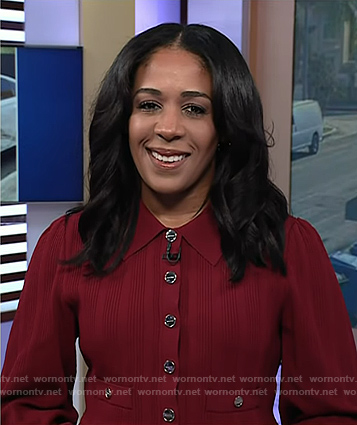 Dana Griffin’s red knit dress on Today