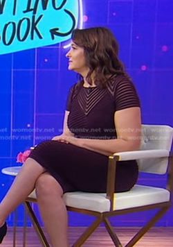 Dr. Deborah Gilboa's burgundy dress on Good Morning America