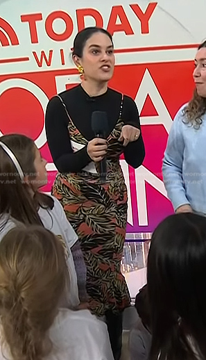 Donna's leaf print dress on Today