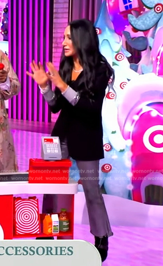 Elizabeth Werner's black hooded blazer jacket on The View
