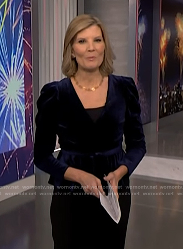 Kate's blue velvet top on NBC News Daily