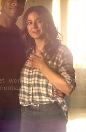 Lana's plaid button down shirt on Superman and Lois