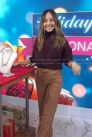 Lilliana Vazquez's sequin pants on Today