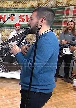 Shay Mooney's blue sweater on Today