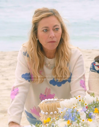 Sutton's pig print sweater on The Real Housewives of Beverly Hills