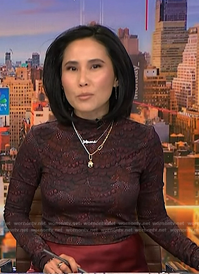 Vicky's printed top top NBC News Daily