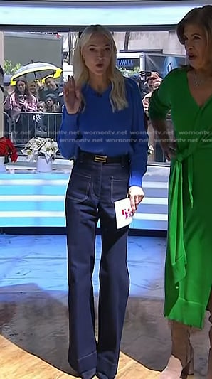 Zanna Roberts Rassi's blue sweater and jeans on Today