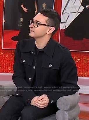 Christian Siriano's black jacket on Today