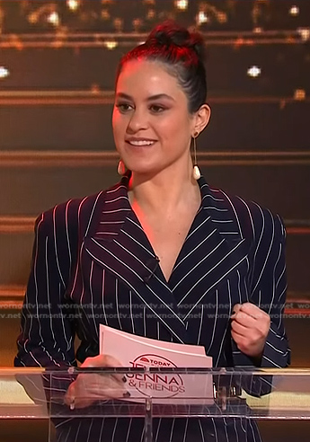 Donna's navy pinstripe blazer on Today
