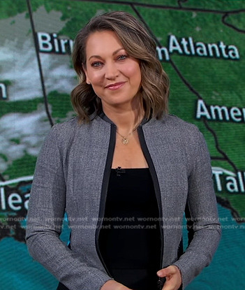 Ginger's grey jacket on Good Morning America