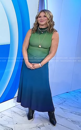 Jenna's green and blue ombre dress on Today