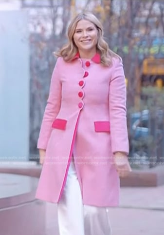 Jenna's pink opening scene coat on Today