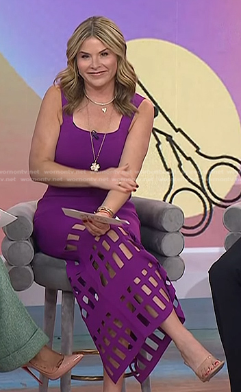 Jenna's purple cutout dress on Today