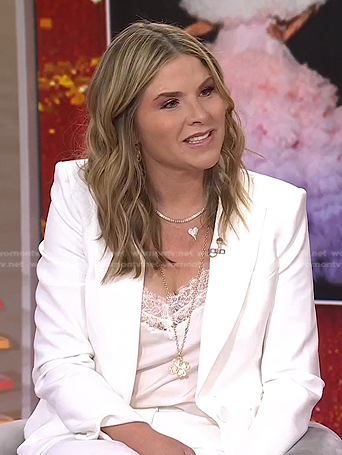 Jenna's white blazer and pant suit on Today