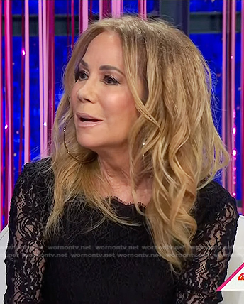 Kathie's black lace dress on Today