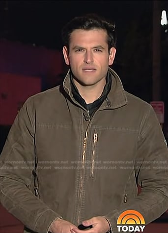 Jesse Kirsch's khaki zip jacket on Today