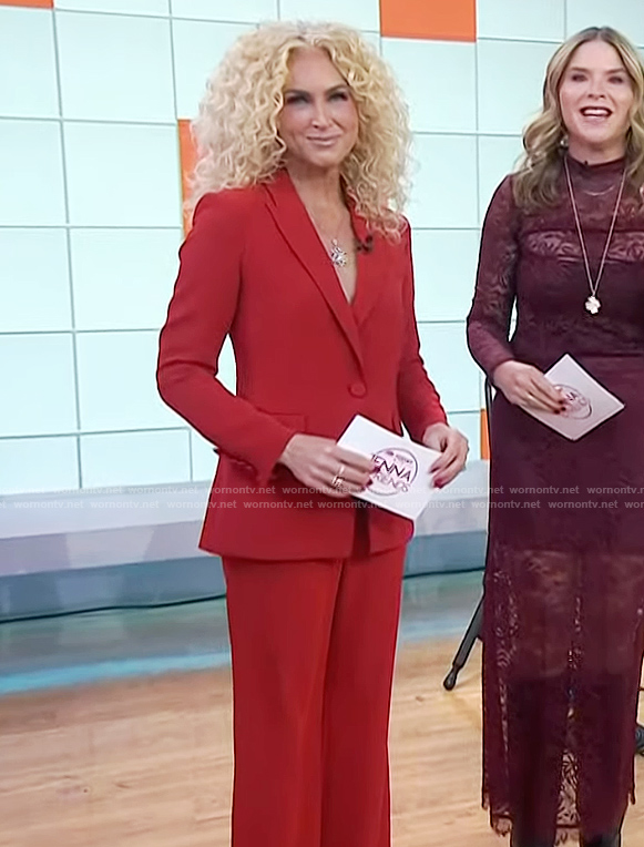Kimberly Schlapman's red suit on Today