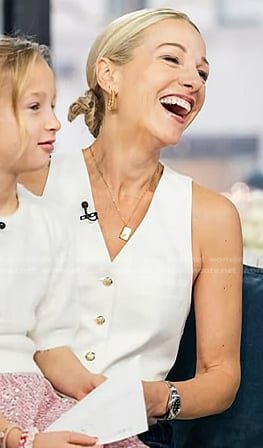 Lindsay Czarniak's white vest on Today