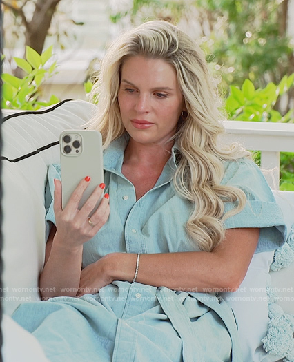 Madison's denim shirt dress on Southern Charm