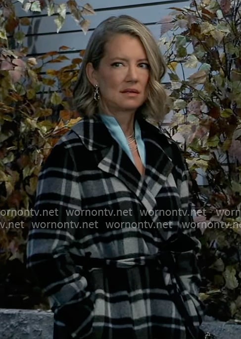 Nina's plaid coat on General Hospital