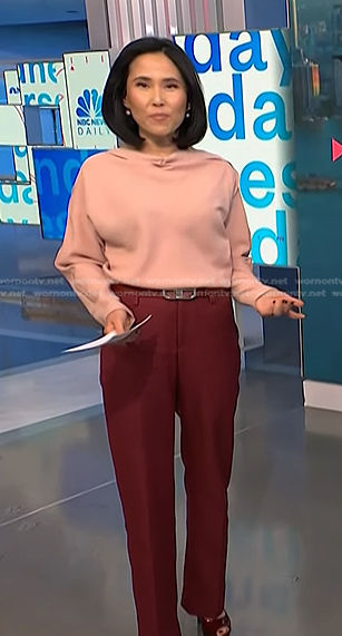Vicky's red pants on NBC News Daily