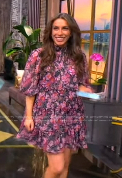 Alyssa's floral print mini dress on The View
