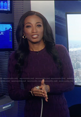 Brittany's purple knit dress on Good Morning America