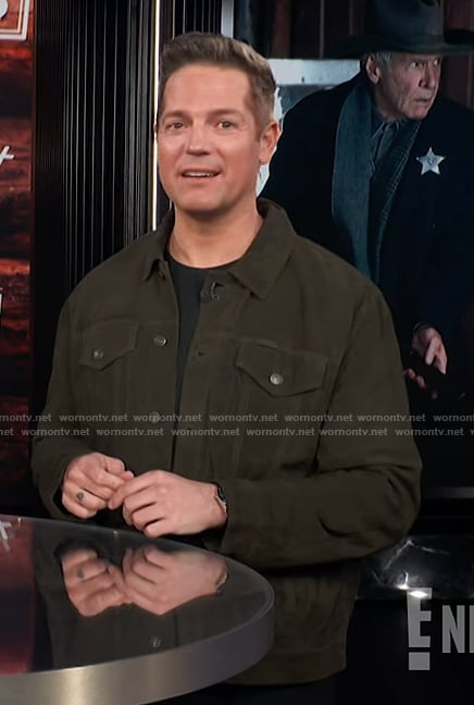 Jason's denim jacket on E! News