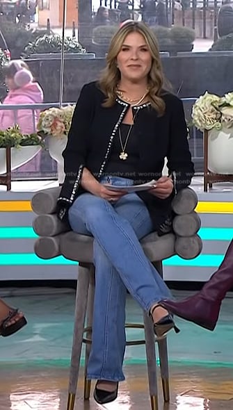 Jenna's blue flare jeans on Today