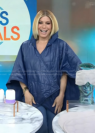 Jill's blue quilted jacket on Today