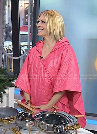 Jill's pink quilted wrap jacket on Today