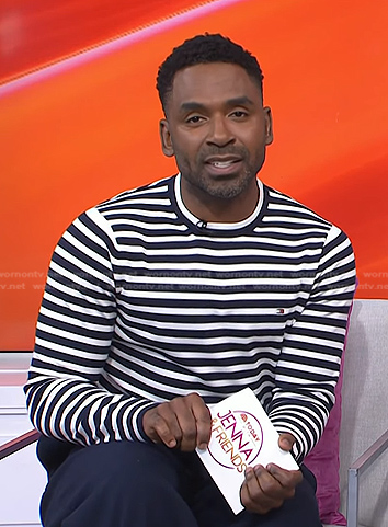 Justin's striped sweater on Today
