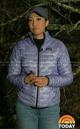 Kathy Park's lilac puffer jacket on Today