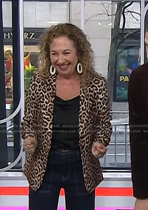 Laurie Schacht's leopard blazer on Today