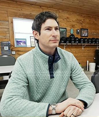 Sam Brock's green quilted pullover on Today