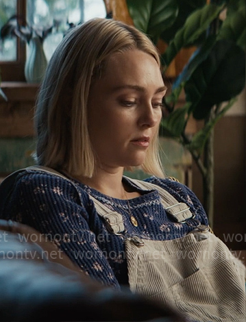 Alice's blue floral thermal top on Grosse Pointe Garden Society