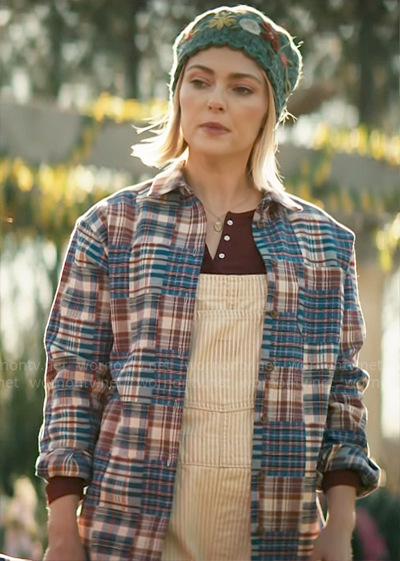 Alice's patchwork plaid shirt on Grosse Pointe Garden Society
